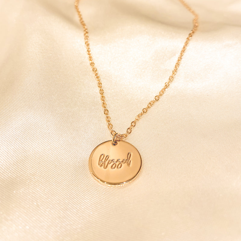 Inspirational Affirmation Necklace - 18k Gold Filled