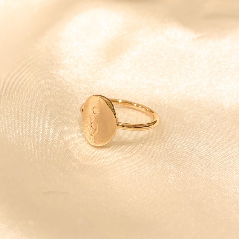 Semicolon Meaningful Ring - 18k Gold Filled