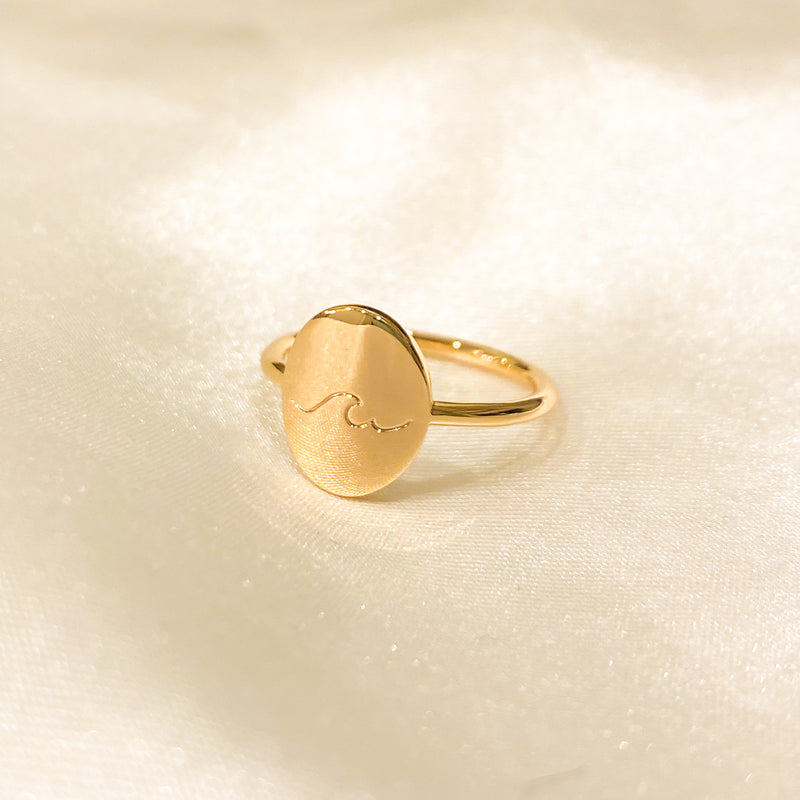 Wave Meaningful Ring - 18k Gold Filled