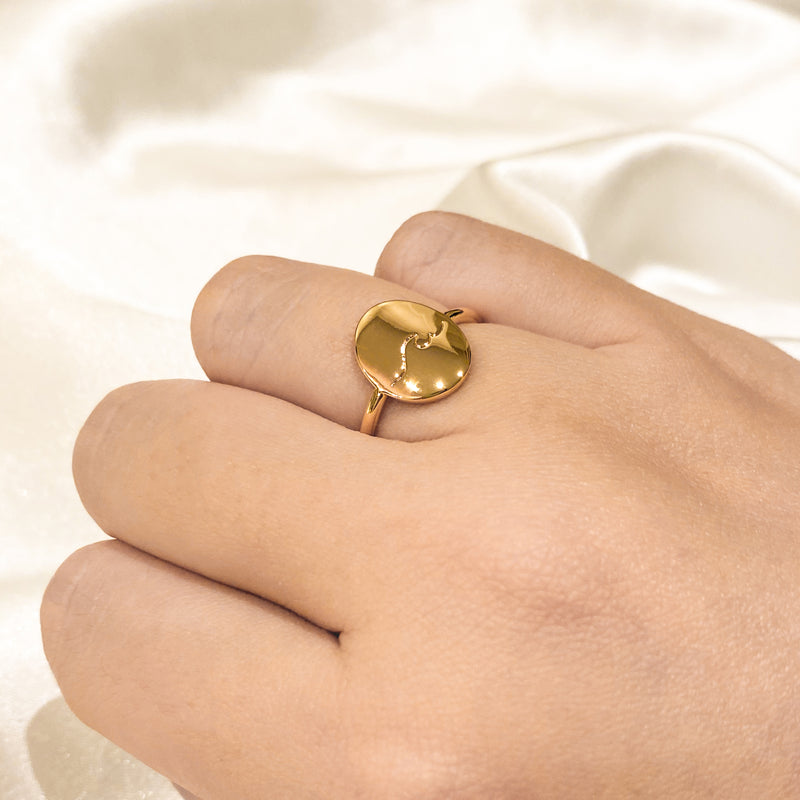 Wave Meaningful Ring - 18k Gold Filled
