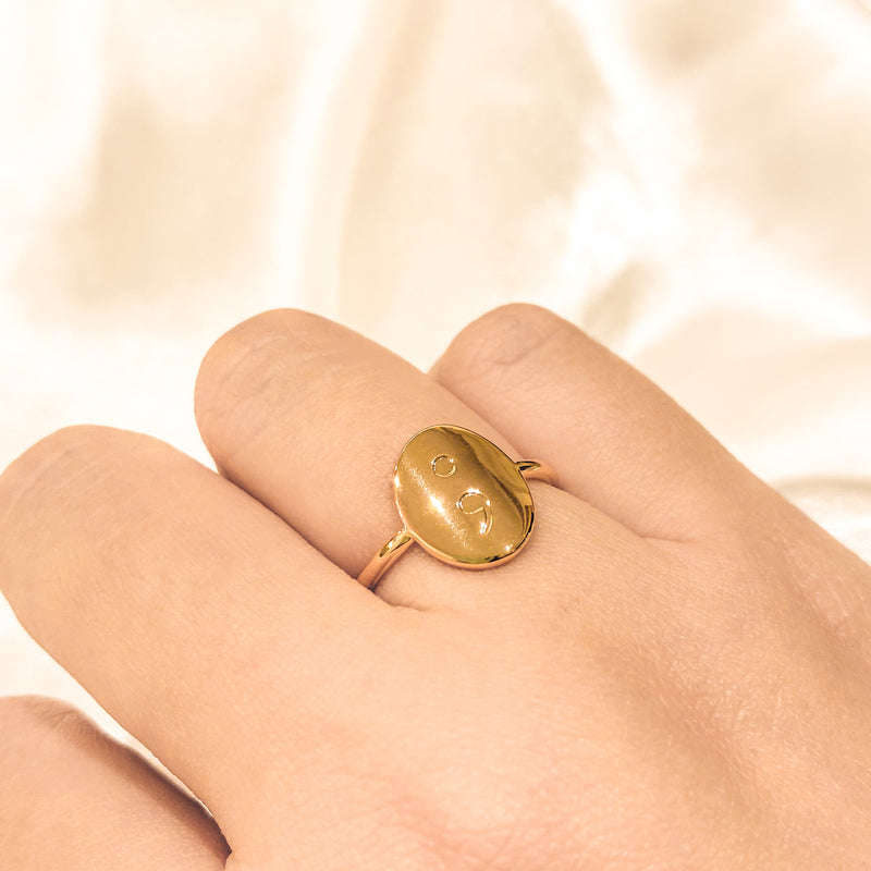 Semicolon Meaningful Ring - 18k Gold Filled