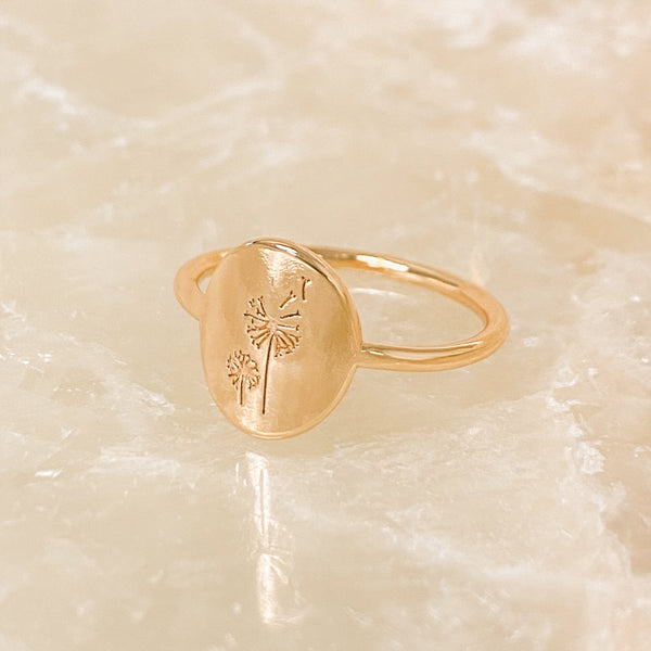 Dandelion Ring - 18k Gold Filled