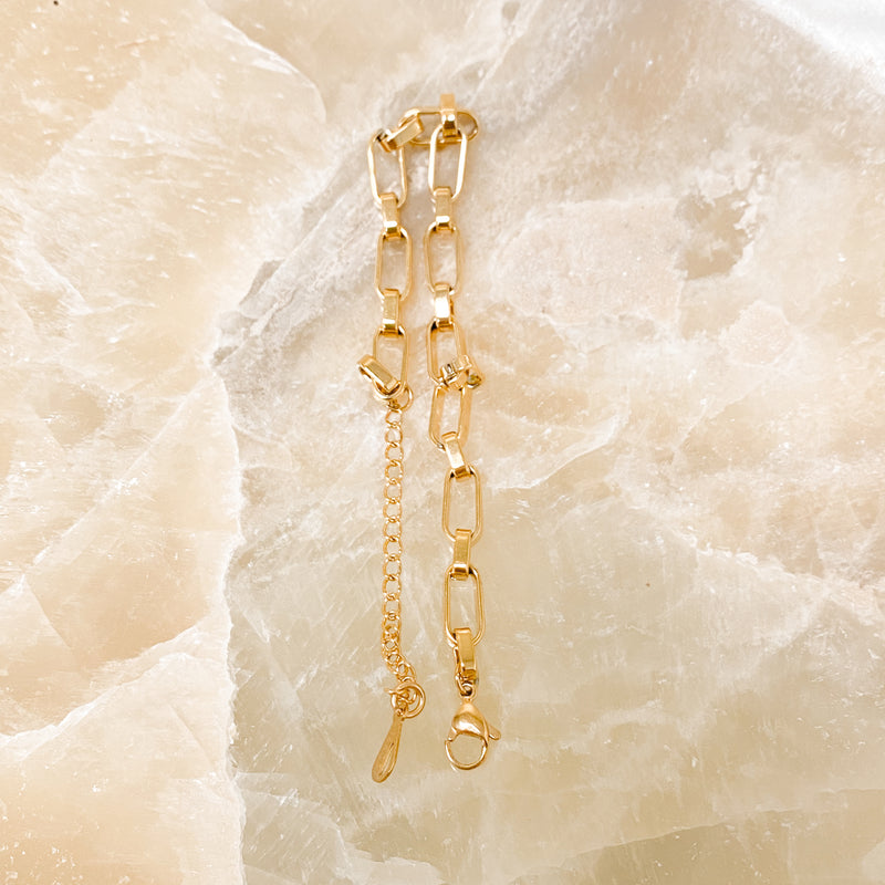 Chunky Chain Link Bracelet - 18k Gold Filled