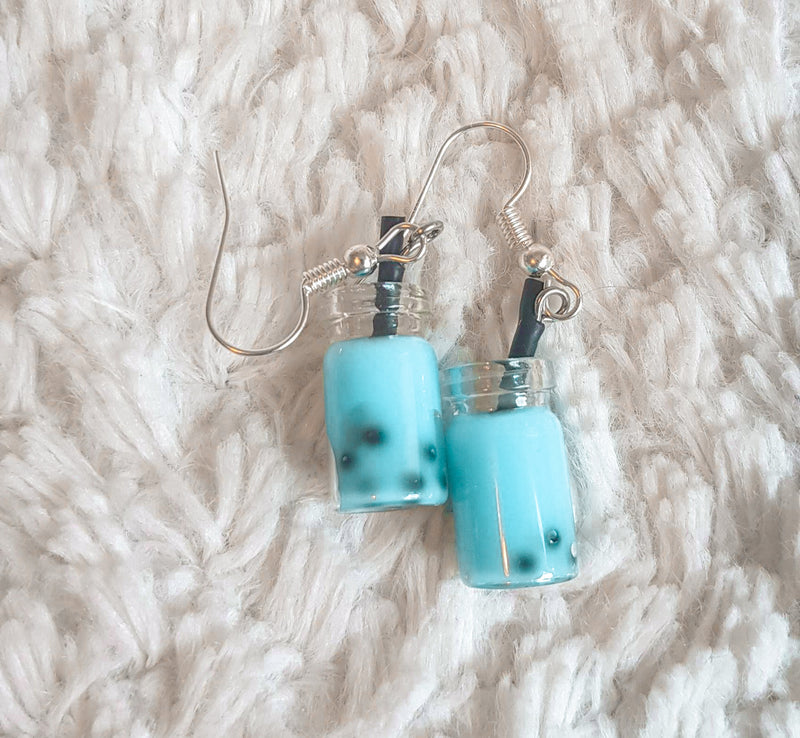 Bubble Tea Boba Earrings
