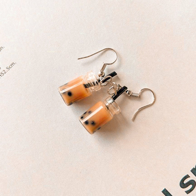 Bubble Tea Boba Earrings