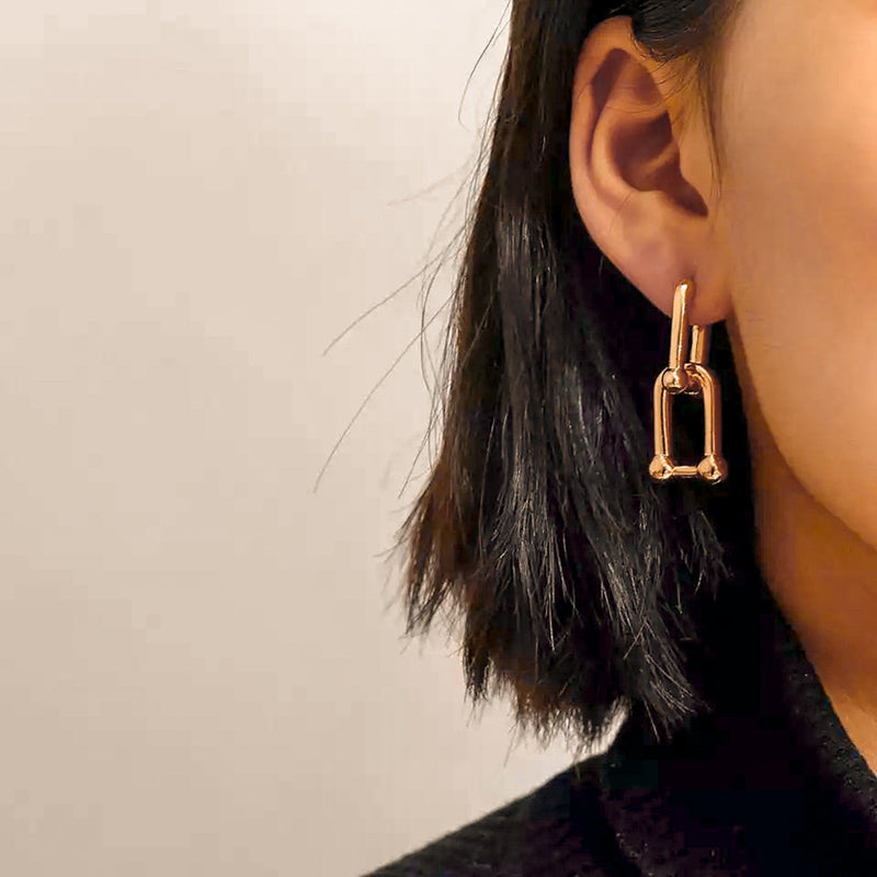 Chain Link Drop Earrings