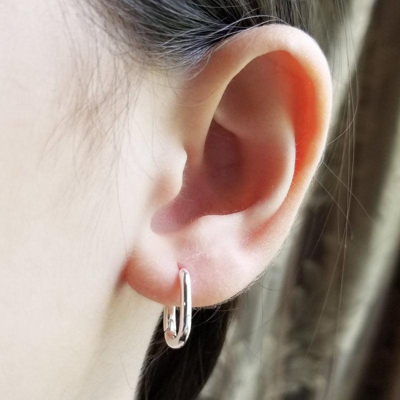 Geometric Irregular Rectangle Hoop Earrings Zinc Alloy - Temu