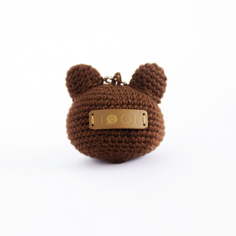 Brown Bear Crochet Keychain