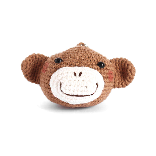 Monkey Crochet Keychain